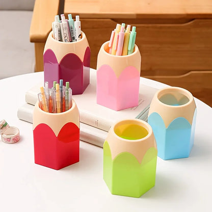 Pencil Shaped Desktop Pen Holder