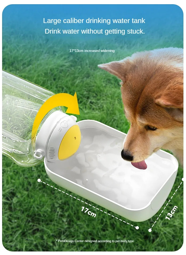 2-in-1 Portable Dog Water Bottle & Food Container