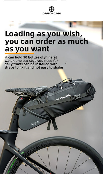 Waterproof Bicycle Saddle Bag 15L