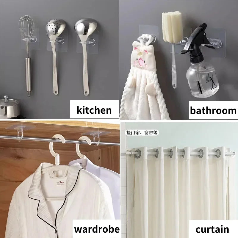 1-10 Multifunctional Wall Mounted Round Hooks