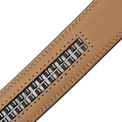 High Quality 3.0-3.1cm Width No Holes Cowhide Leather Belt