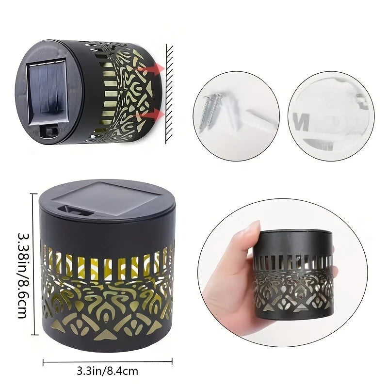 Solar Mandala Projector Garden Wall Light