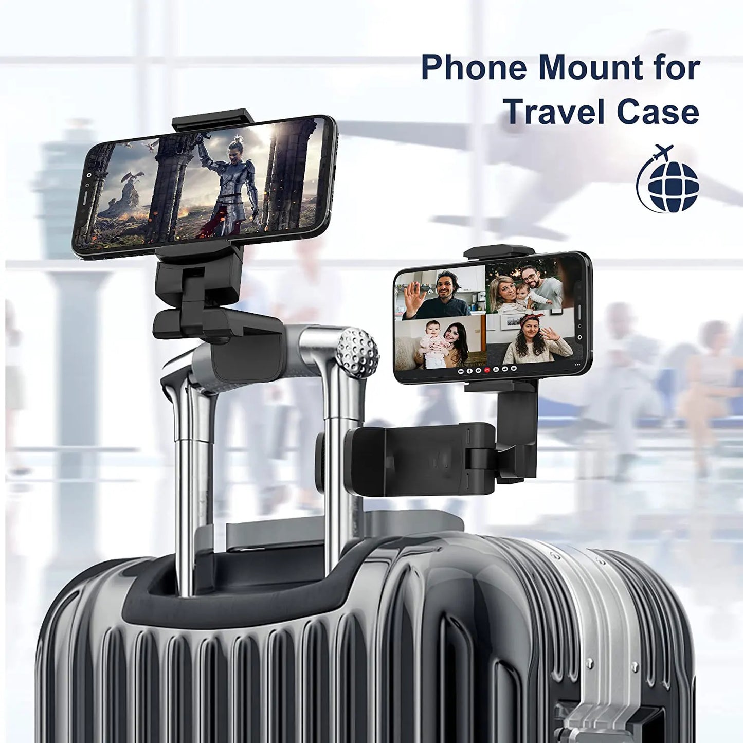 Universal 360 Rotate Foldable Airplane Travel Phone Holder Stand