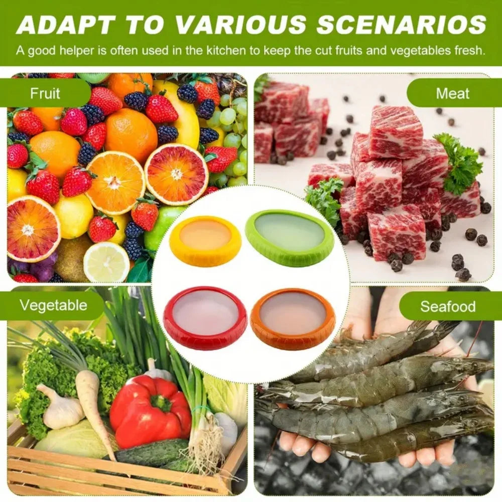 Silicone Fruit & Vegetable Fresh-Keeping Storage Containers