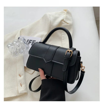 Vintage PU Leather Satchel Shoulder Bag