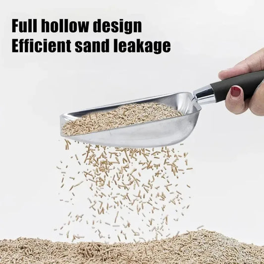 Stainless Steel Cat Litter Scoop with Long Handle