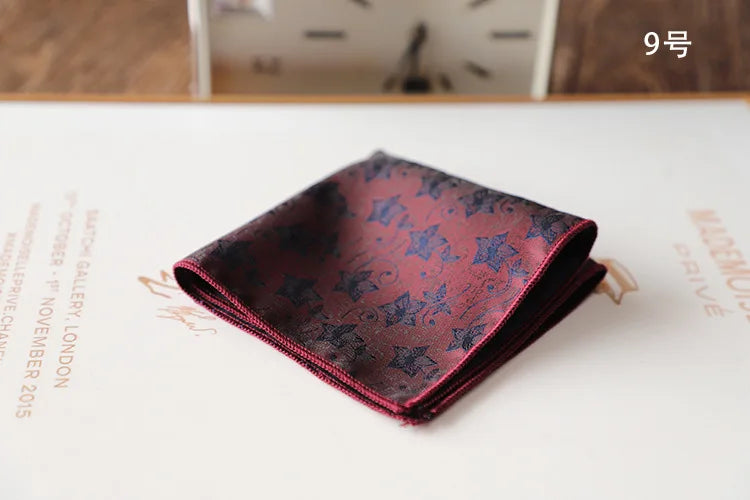 Korean Retro Geometric Pocket Square