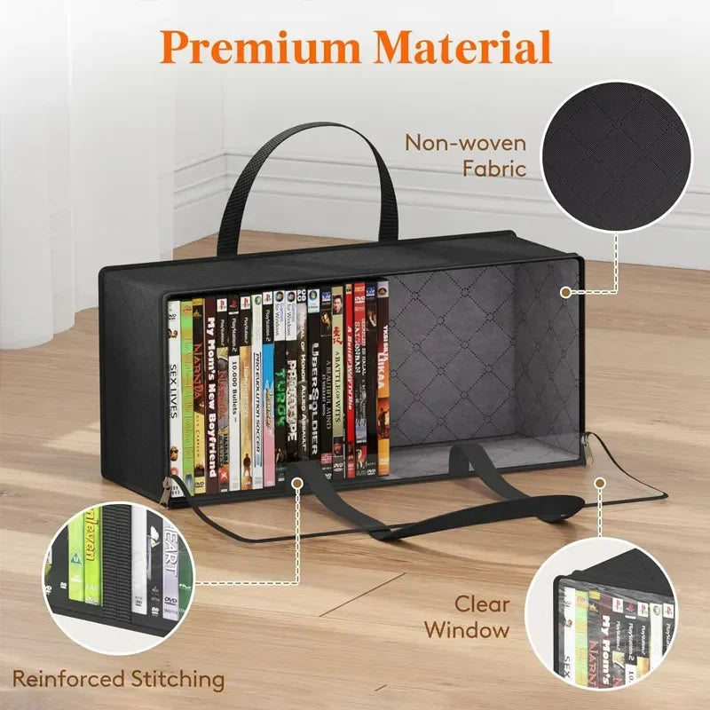 Large Baseball Cap Storage Bag with Double Handles & Zipper