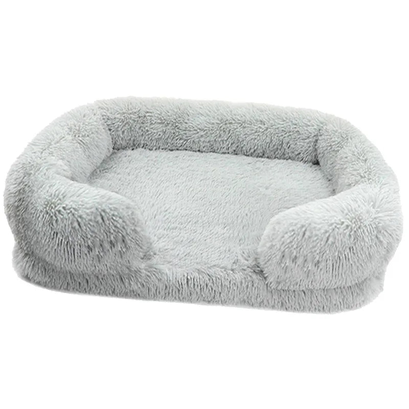Plush Dog Bed with Removable Cover