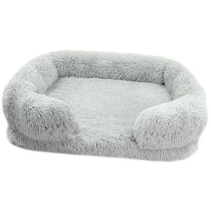 Plush Dog Bed with Removable Cover