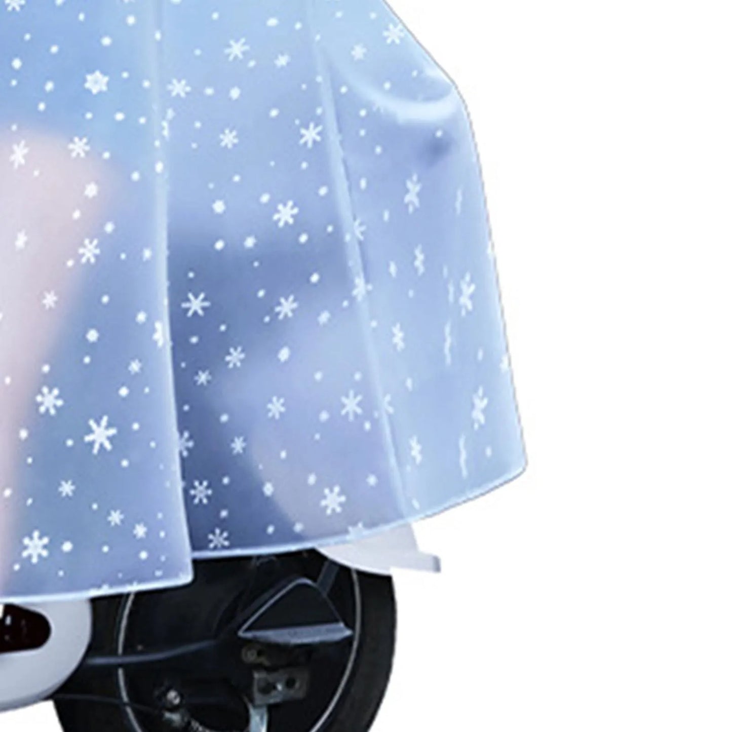 Women’s Transparent Full-Body Cycling Raincoat