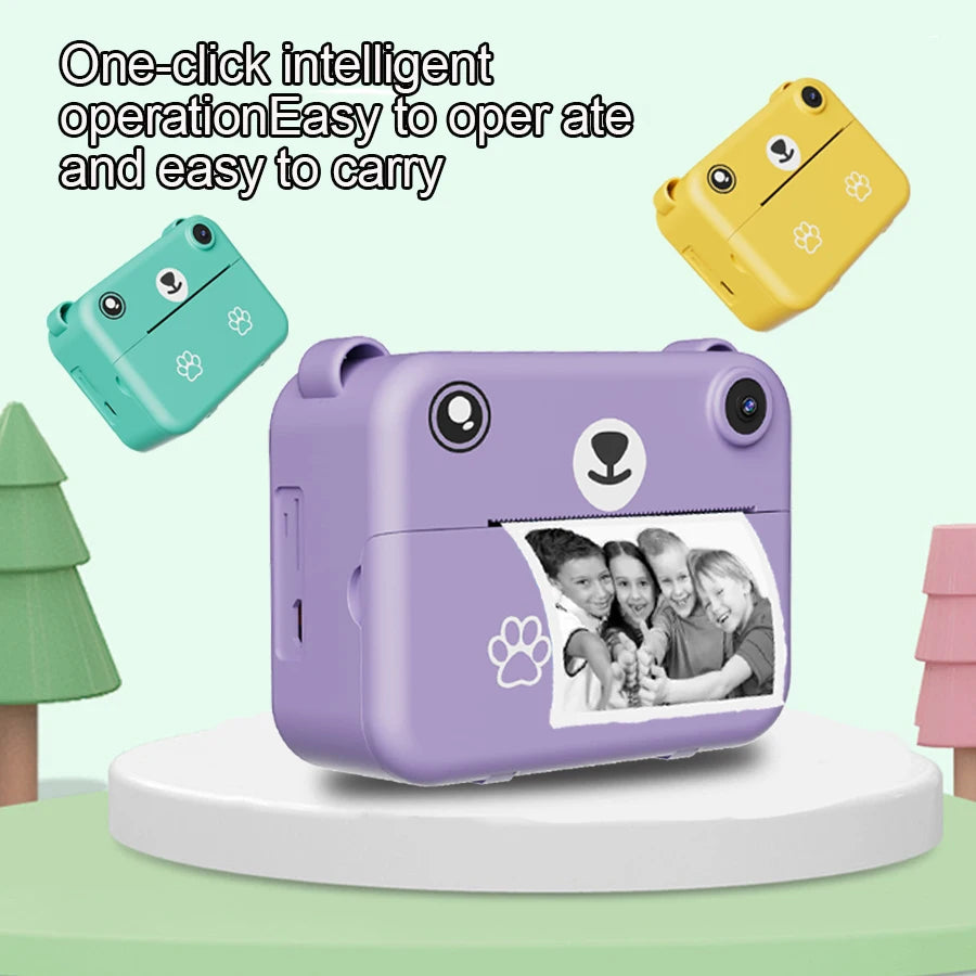 Kids Digital Instant Print Camera with 1080P Video