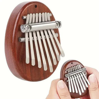 8-Key Mini Wooden Kalimba Thumb Piano