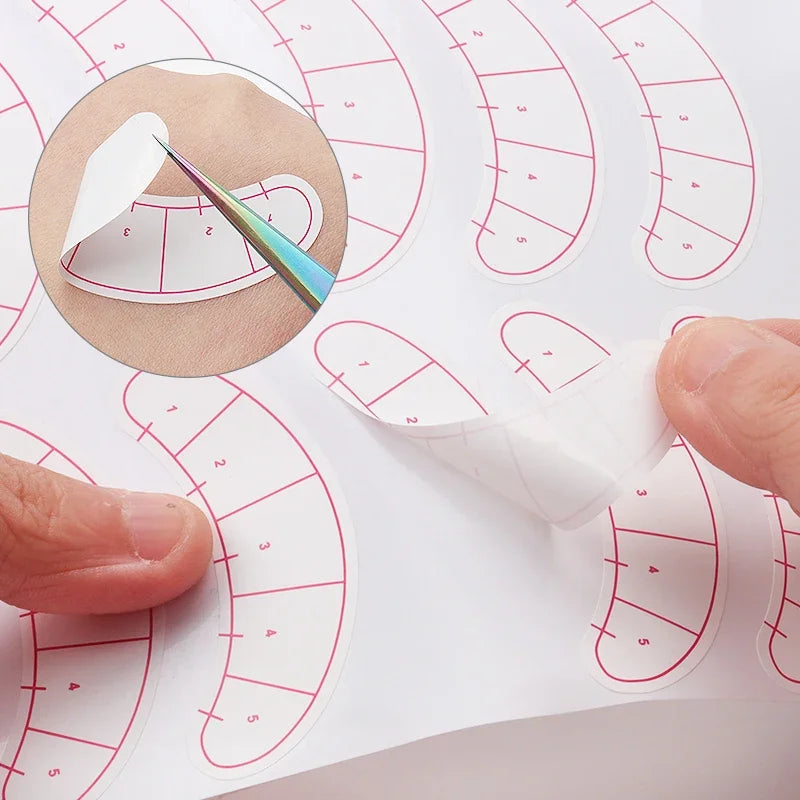 Eyelash Mapping Stickers