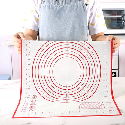 Fiberglass Silicone Baking Mat with Measurement Guide