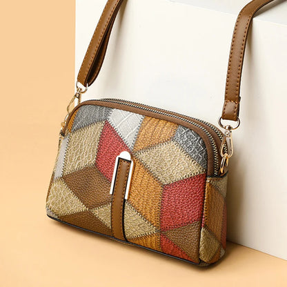 Women’s Designer Style Plaid Shoulder & Crossbody Tote Bag