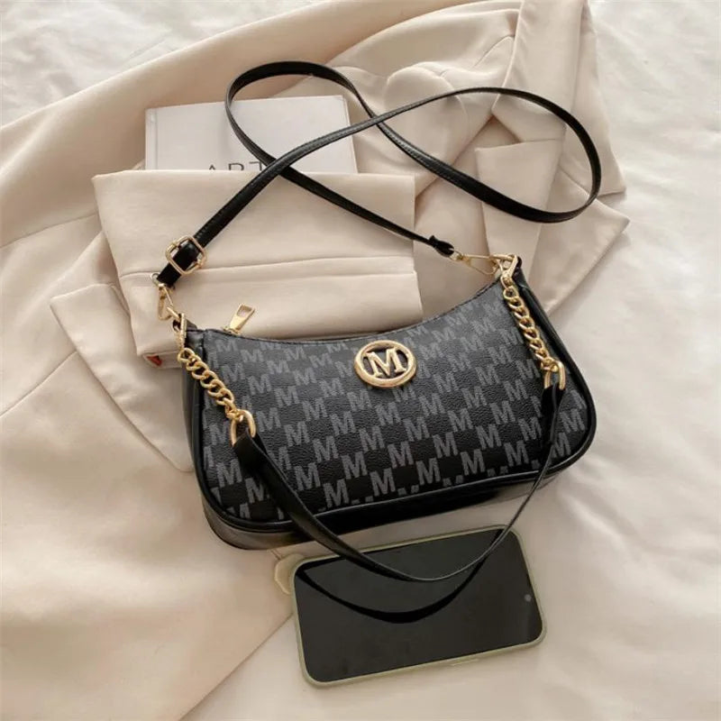 Vintage PU Leather Crossbody Satchel Bag