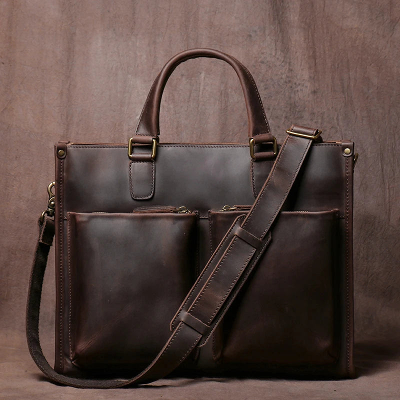 Genuine Leather Executive Briefcase