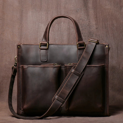Genuine Leather Executive Briefcase