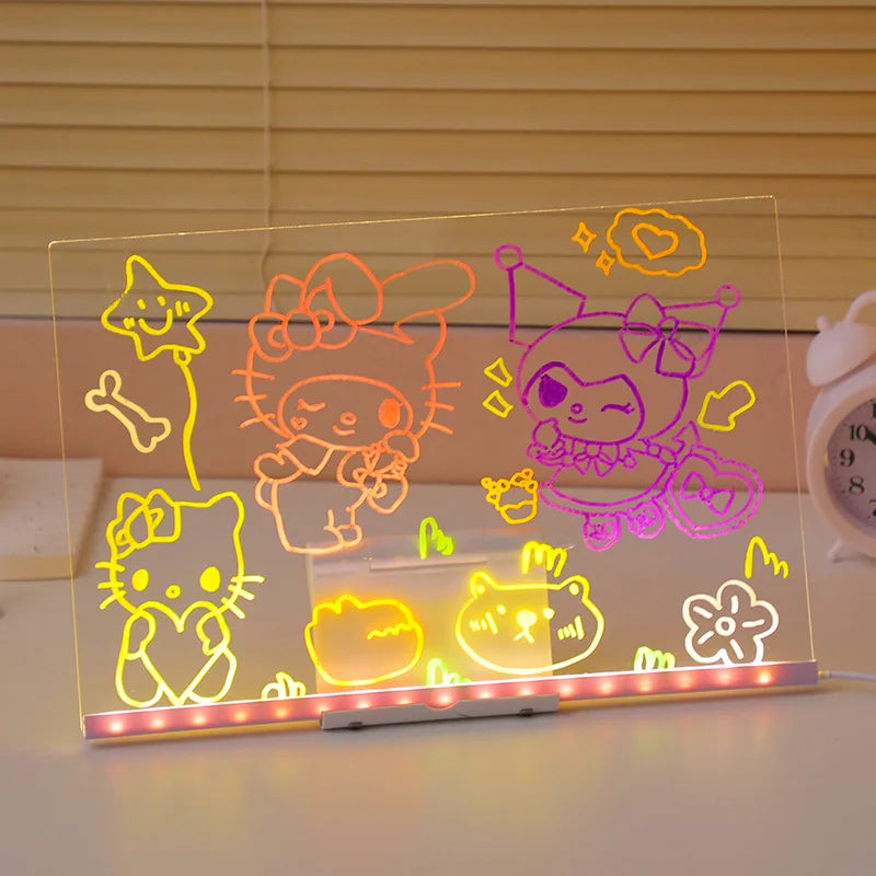 Light-Up Rewritable Acrylic Message & Drawing Board
