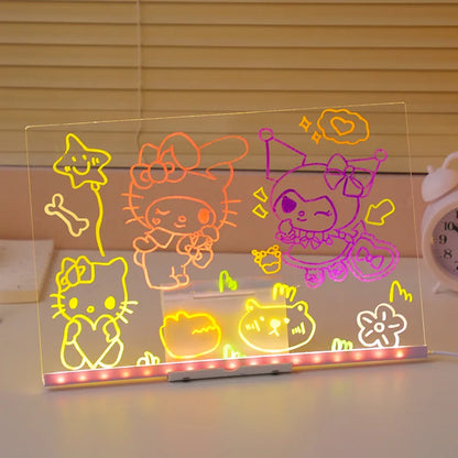 Light-Up Rewritable Acrylic Message & Drawing Board