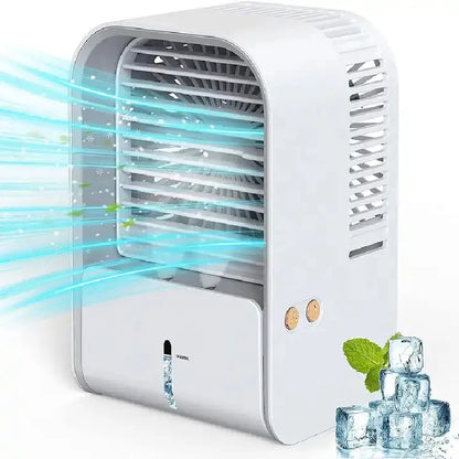 Portable USB Air Cooler Fan with Humidifier