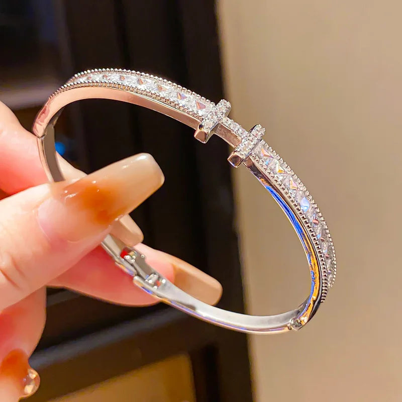 Women’s Luxury Stainless Steel Cuff Bracelet