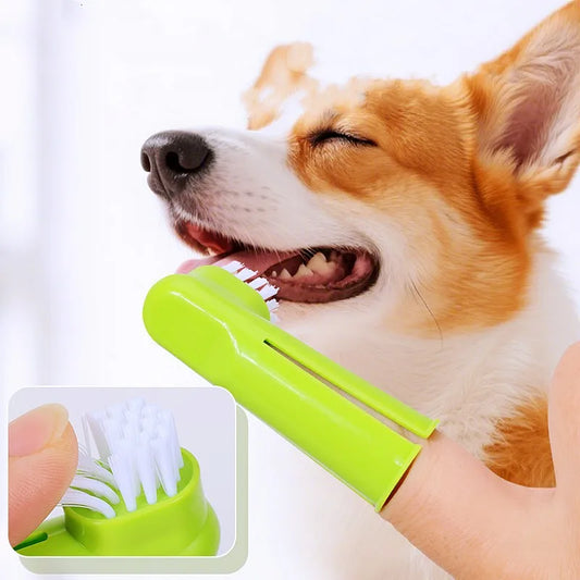 Dog & Cat Oral Care Toothbrush Kit with Finger Brush