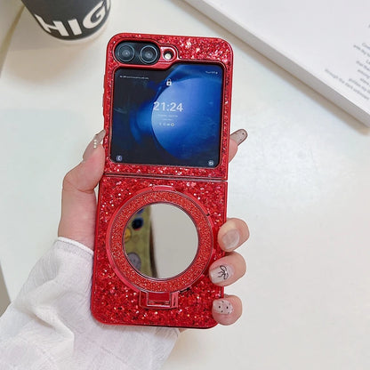 Make up Mirror Jewelled Case For Samsung Z Flip 5