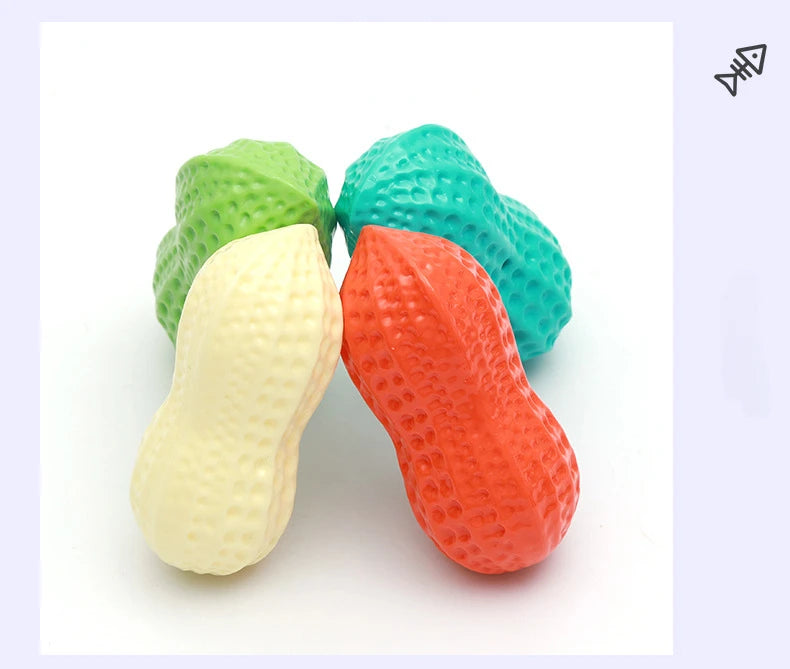 Peanut Squeaky Dog Chew Toy
