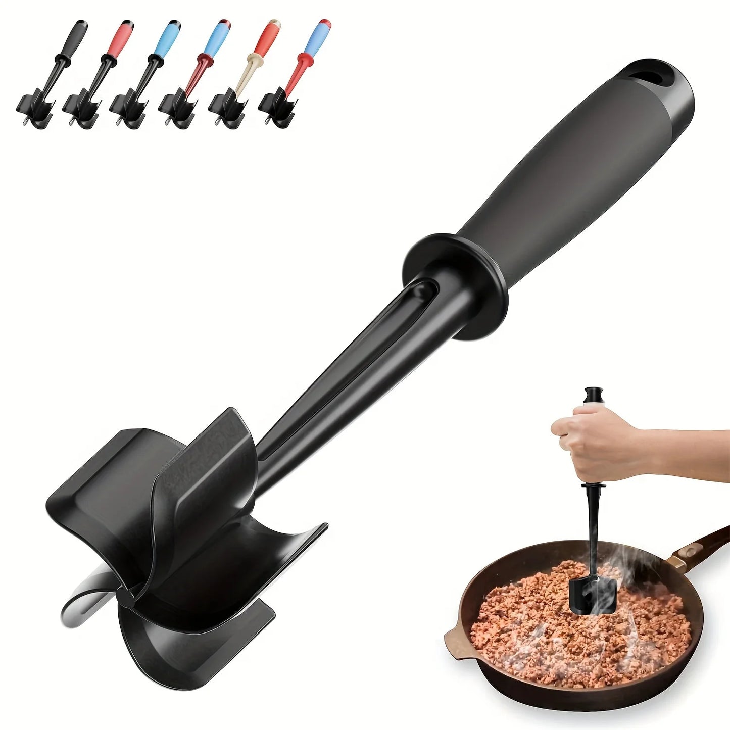 5-Blade Meat Chopper & Masher Tool