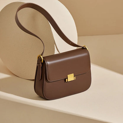 Vintage Leather Crossbody Handbag