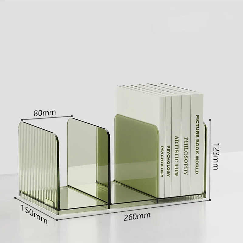 Transparent Stand Bookshelf  Decorative Storage Rack