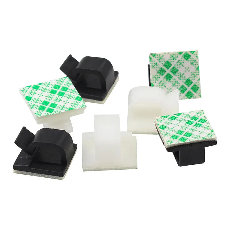 Adhesive Cable Holder Clips – Self-Stick Wire Management Organisers