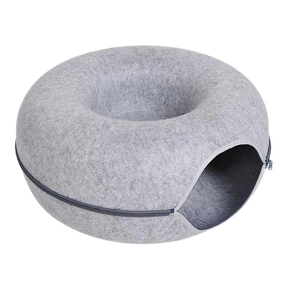 B-Tunnel Donut Cat Bed & Play Tunnel