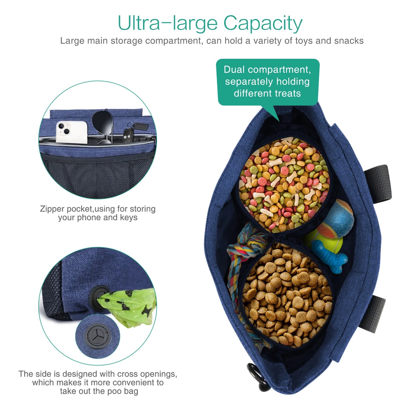 Hands-Free Dog Training Treat Pouch