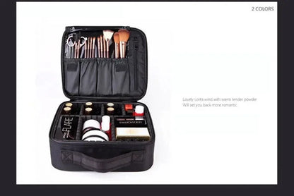 Professional Travel Makeup Organizer Case