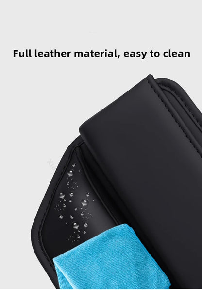 Leather Car Seat Gap Organizer with Storage Pocket