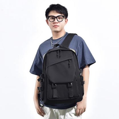 Simple Solid Color Travel Backpack