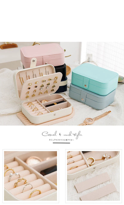 Portable Travel Jewelry Organizer Case
