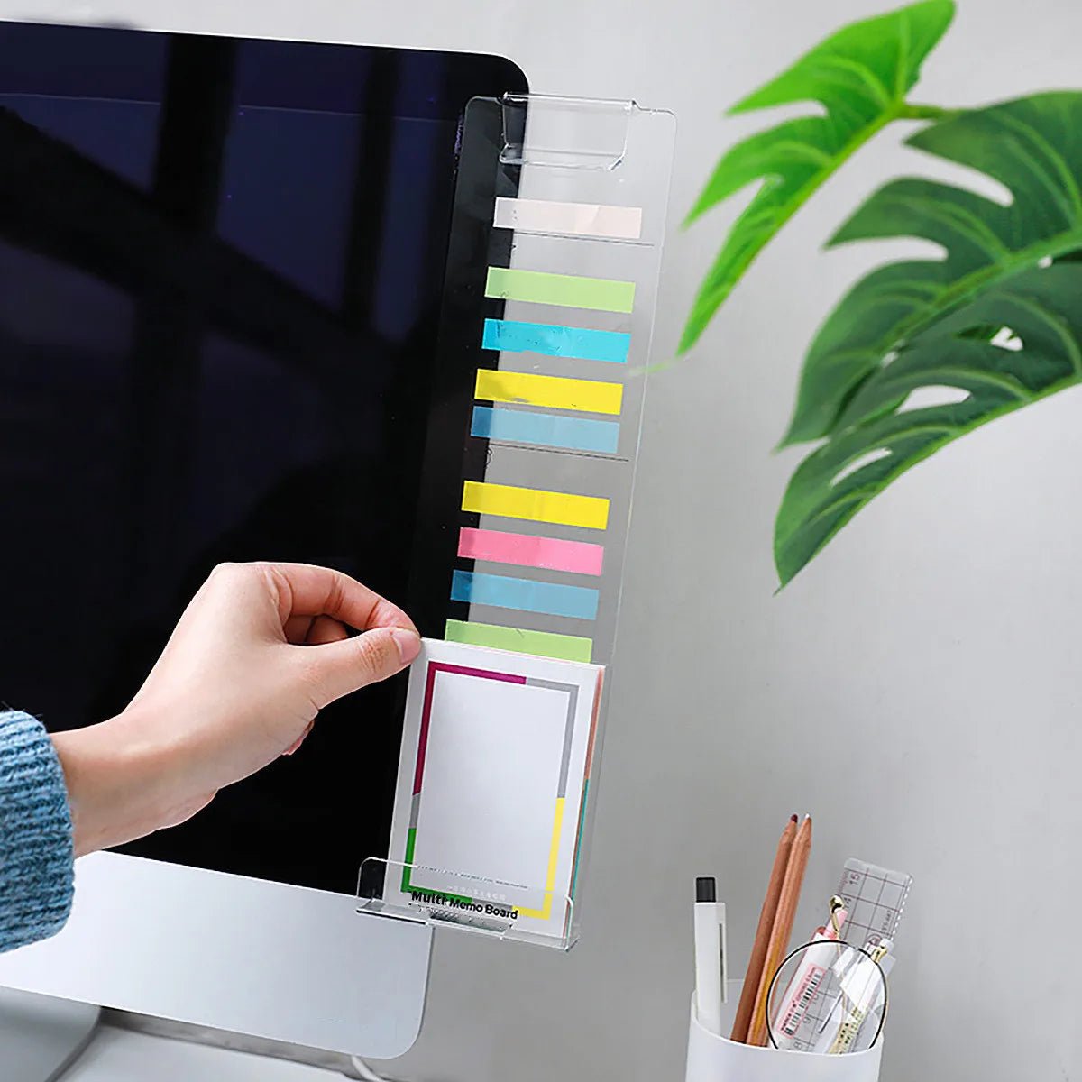 Acrylic Monitor Side Memo Board
