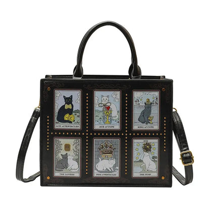Cat Tarot Print Women’s Handbag