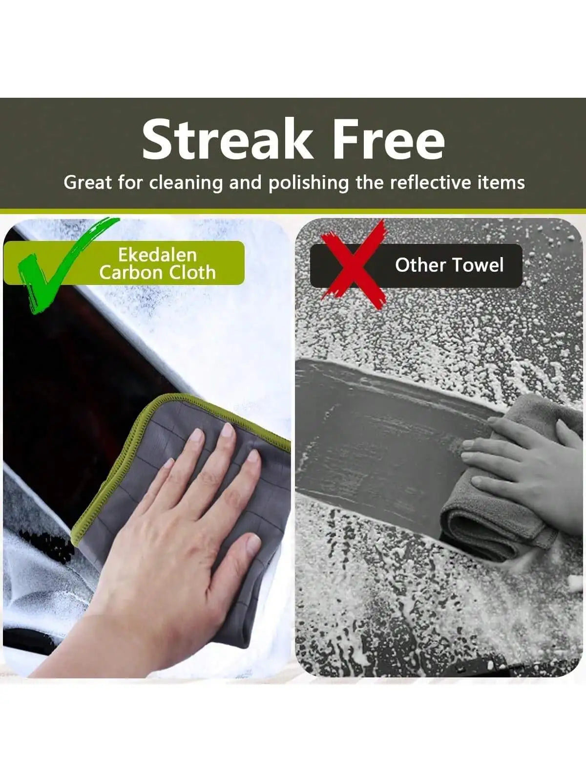 Ultra-Fine Microfibre Glass Cleaning Cloth Set