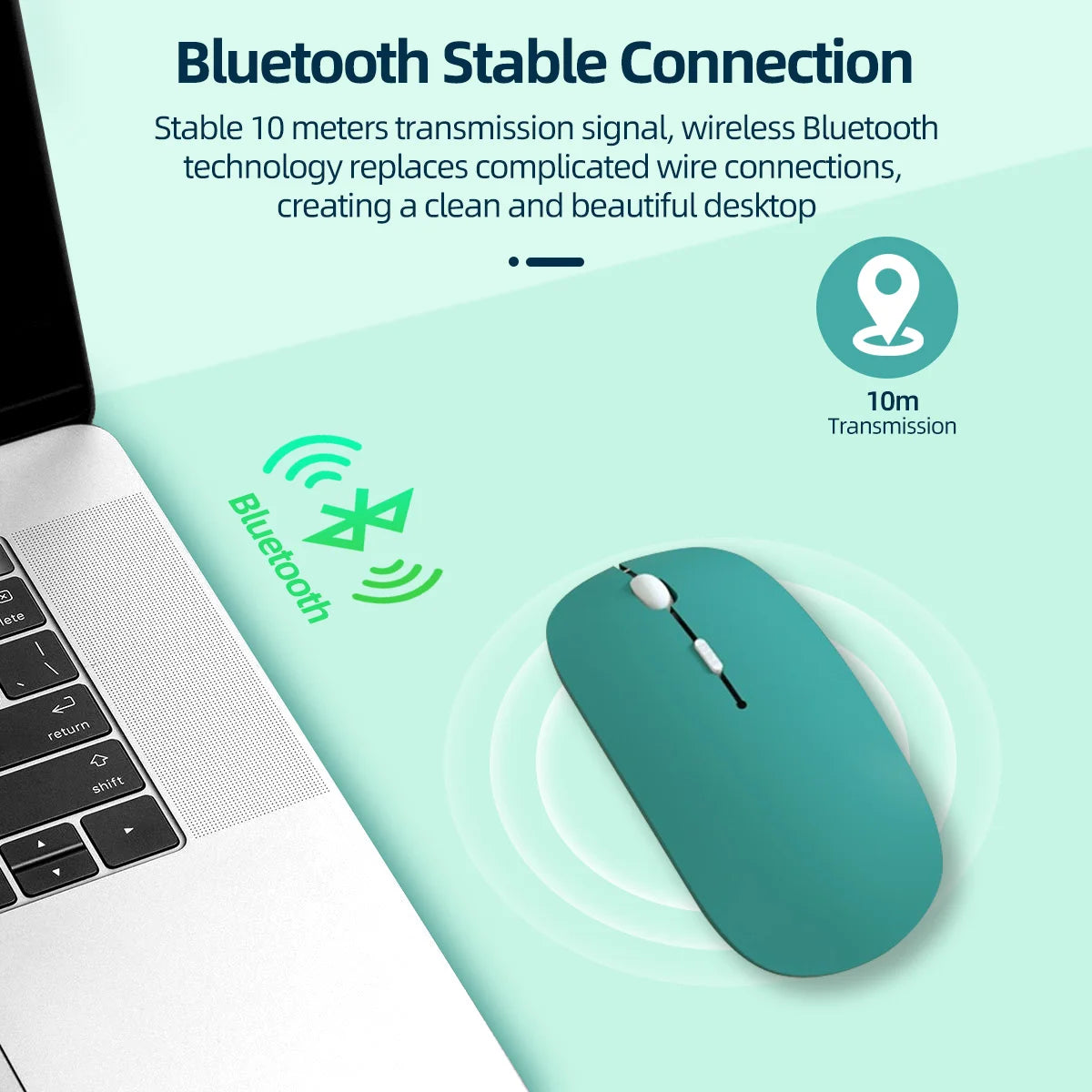 Wireless Bluetooth Mouse for Tablets & Laptops