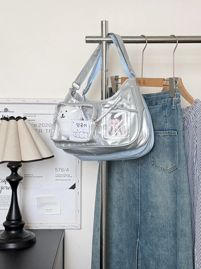Y2K Transparent Ita Shoulder Bag