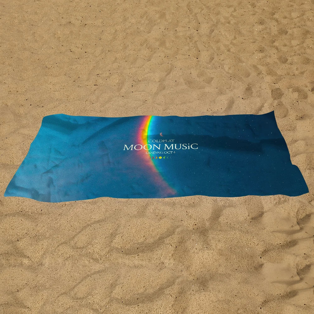 Moon Music Inspired Quick-Dry Beach Towel
