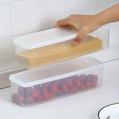 4 Pcs Long Rectangular Food Storage Containers