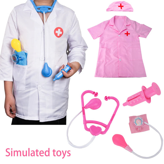 Children'S Family Doctor Suit Short/ Long Sleeved