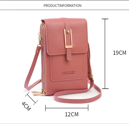 Touchscreen Phone Crossbody Wallet Bag
