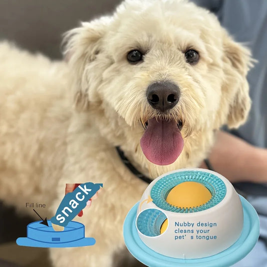 Interactive Slow Feeder Lick Bowl for Dogs & Cats